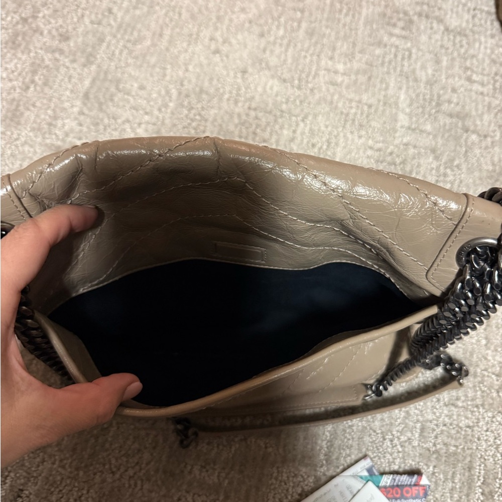 Yves Saint Laurent Taupe Quilted Leather Bag - Picture 5 of 13
